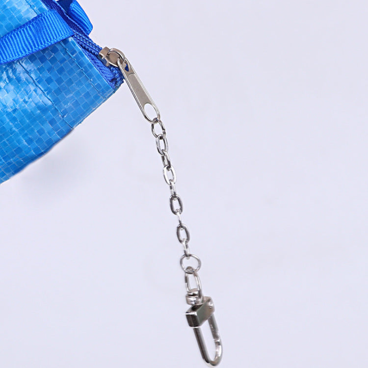 Woven change bag, mobile phone bag, wallet, women's clutch bag, retro bag, zipper storage bag, makeup storage bag, waterproof.