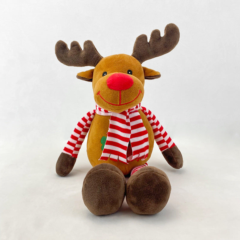 Santa claus plush toy doll reindeer snowman rag doll christmas children's gift wholesale