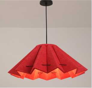 Felt chandelier, restaurant light, bar counter store, modern simple sound-absorbing cafe, home improvement lighting, Zhongshan ancient town lamps