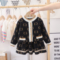 Girls' cardigan sweater set - autumn  collection - baby girl's outerwear - chanel-inspired girls' outfit