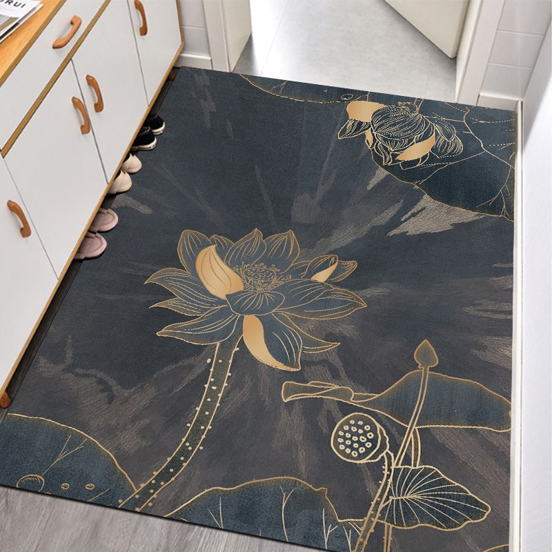 new arrival entrance door mat bathroom absorbent non-slip floor mat diatom mud cuttable carpet entrance door mat