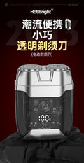 Electric mini portable shaver - home & car use, quick charge, men's razor, travel beard trimmer