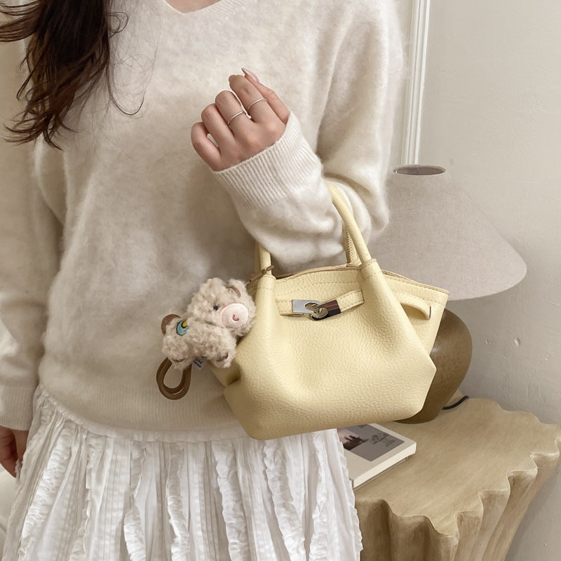 Accessible luxury normcore style niche women's bag 2026new arrivaleasiest for match high value bucket satchel bag large capacity crossbody bag
