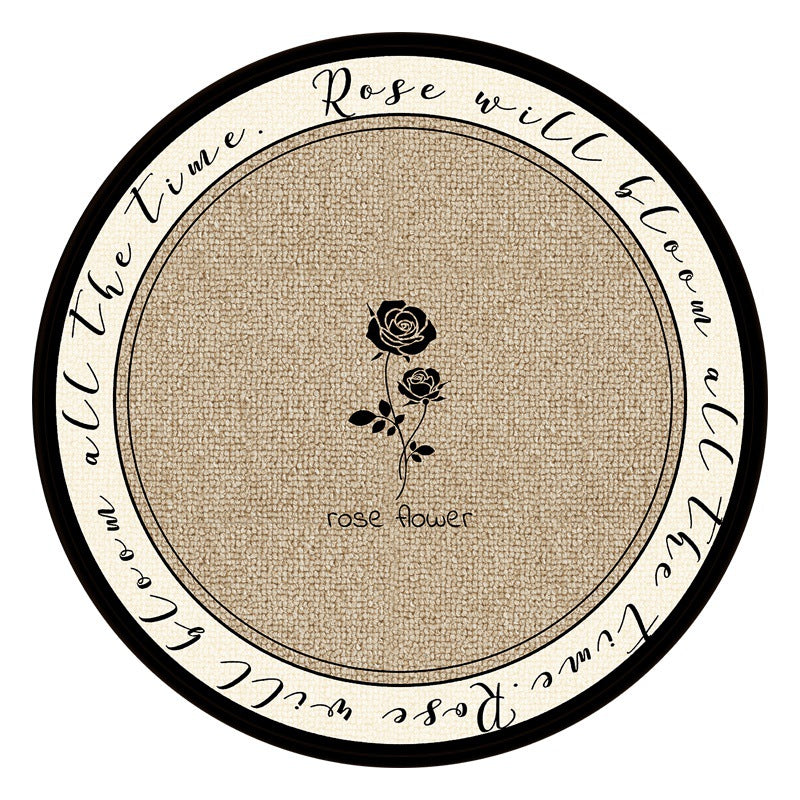 Cream wind round carpet light luxury high sense living room coffee table bedroom bedside cloakroom dresser chair floor mat