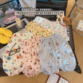 Kids anti-mosquito pants summer crotchless pants cute printing men's and women's baby home casual large crotch pp pants outwear