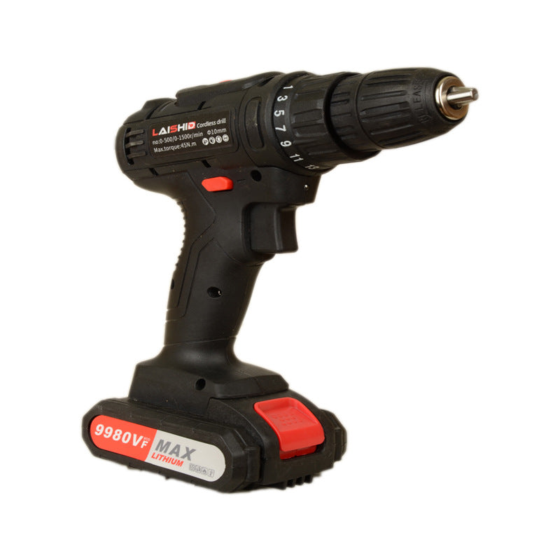 Cross-border electric drill tool set, multi-functional household hand drill 21V power tool high-power impact drill