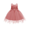 Wholesale foreign trade children's wear: embroidered princess dress for girls, asymmetrical mesh dress with large bow