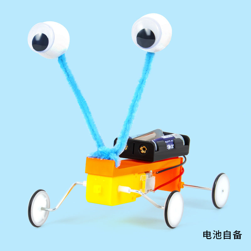 Scientific experiment DIY electric machine crawler robot student technology small production children's educational toy materials