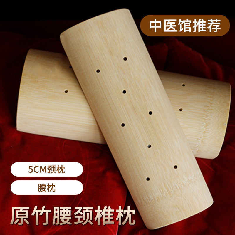 Cervical pillow bamboo fiber cylindrical hard pillow correction neck pillow curvature nerve compression neck shoulder neck breathable side sleeper