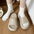 Women's height increasing slippers - new spring/summer collection - indoor home wear, everyday comfort, slip-on, non-slip, thick sole eva sandals