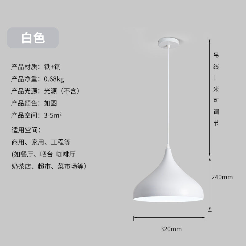 LED fresh light vegetable market fruit stall lampshade supermarket catering chandelier commercial dining chandelier color lighting chandelier