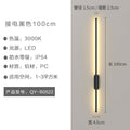 Outdoor wall light waterproof linear pathway lamp modern minimalist exterior wall sconce villa exterior wall light doorway light