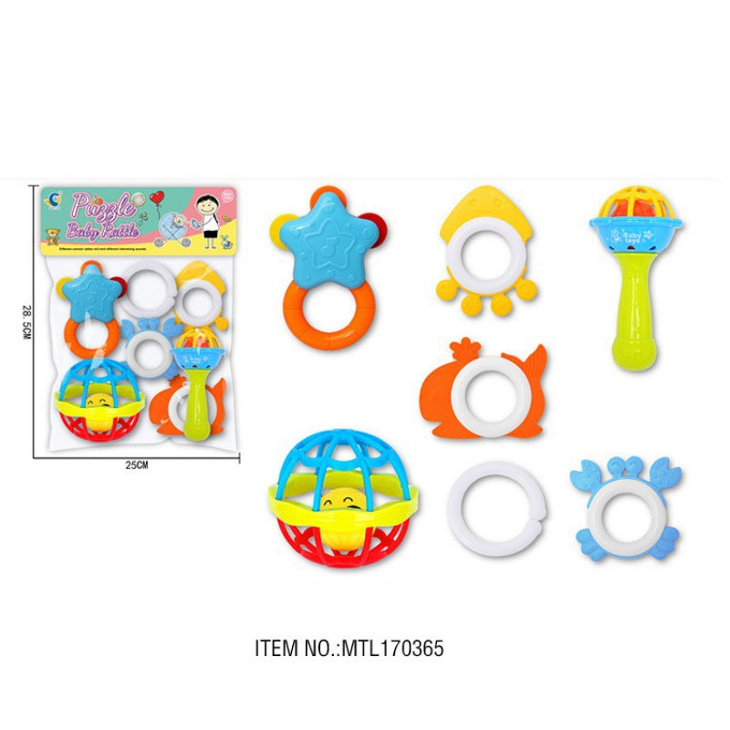 South East Asia Hot Sale Baby Catch Ball Rattle Soft Rubber Hand Rattle Baby Toothpaste Baby 0-1 Years Old Educational Toys