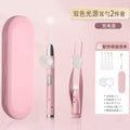 Metal luminous ear spoon ear clip kids rechargeable ear spoon suit baby ear tweezers nose clip ear picking tool