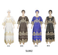 Factory direct cross-border e-commerce: plus size women's mesh, beaded, and embroidered dresses for , , and african markets