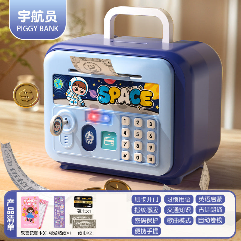 Nezha kids boys and girls piggy bank safe cabinet key password box savings coin storage storage