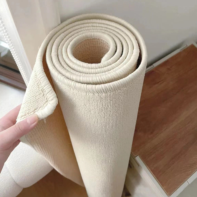 Solid color rug - customizable bedside, bedroom bay window, office mat, large area full coverage living room carpet