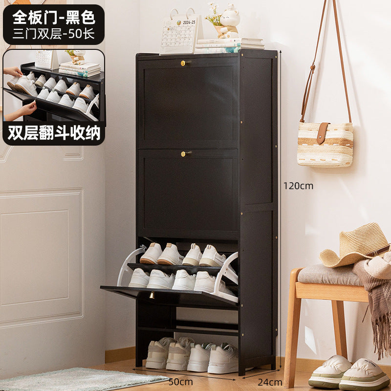 Simple shoe rack household door multi-layer with door dust-proof entry shoe rack shoe cabinet high vertical integrated storage rack