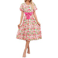 listing: new  women's original fashion v-neck tropical print dress