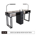 New arrival: extra-wide 45 turbine engraved grade vacuum marble & porcelain surface multifunctional minimalist nail table and chair set