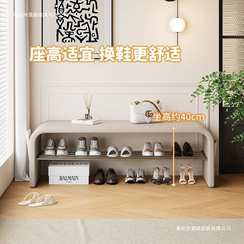For home door shoe changing stool stool all-in-one shoe cabinet entrance shoe stool accessible luxury bedroom bench bench