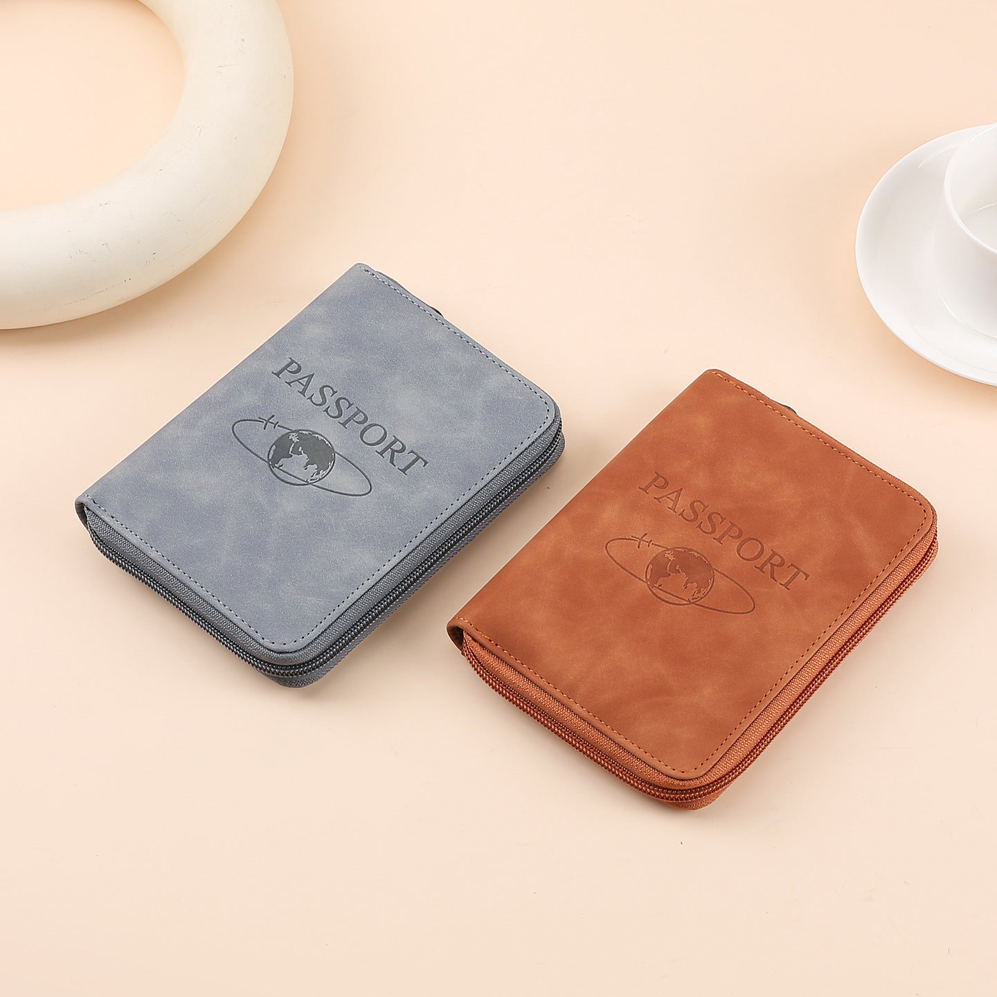 [99% rate] 2025 new matte RFID anti-theft travel ticket storage wallet new wholesale passport bag