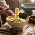 Japanese-style stoneware rice bowl ceramic soup bowl unique creative tableware household dinner bowl retro dessert & salad bowl
