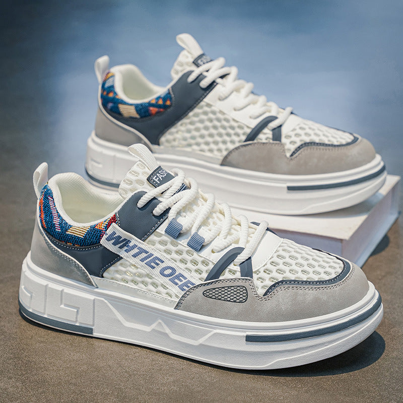 Men's breathable mesh sneakers, lightweight casual athletic shoes, new 2026 summer collection, trendy sneakers for students