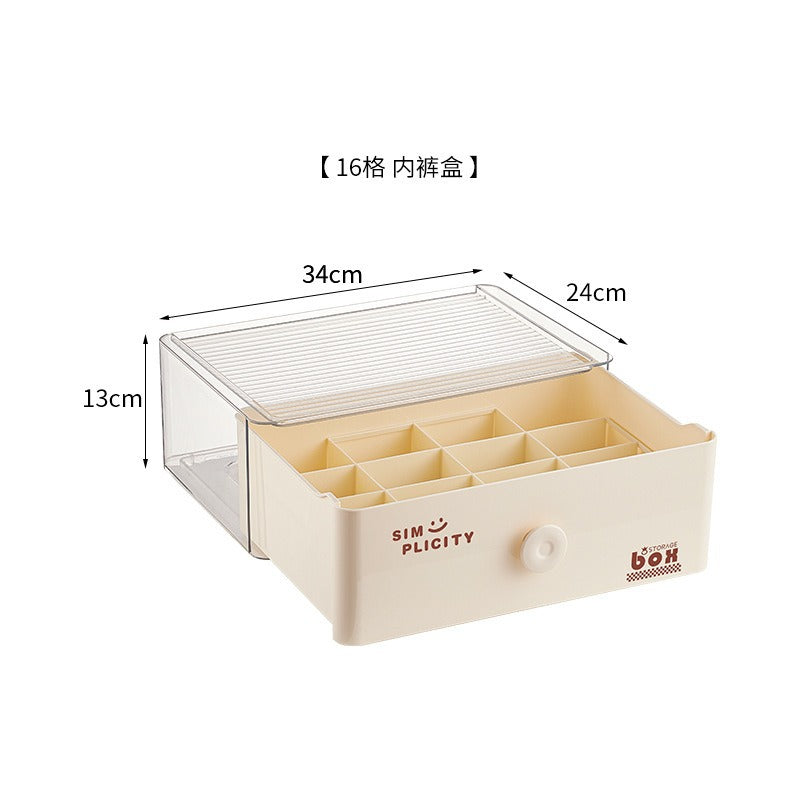 Socks Underwear Panties Drawer Type 3-in-1 Multifunctional Storage Bedroom Home Wardrobe Close-fitting Clothing Organizing Box