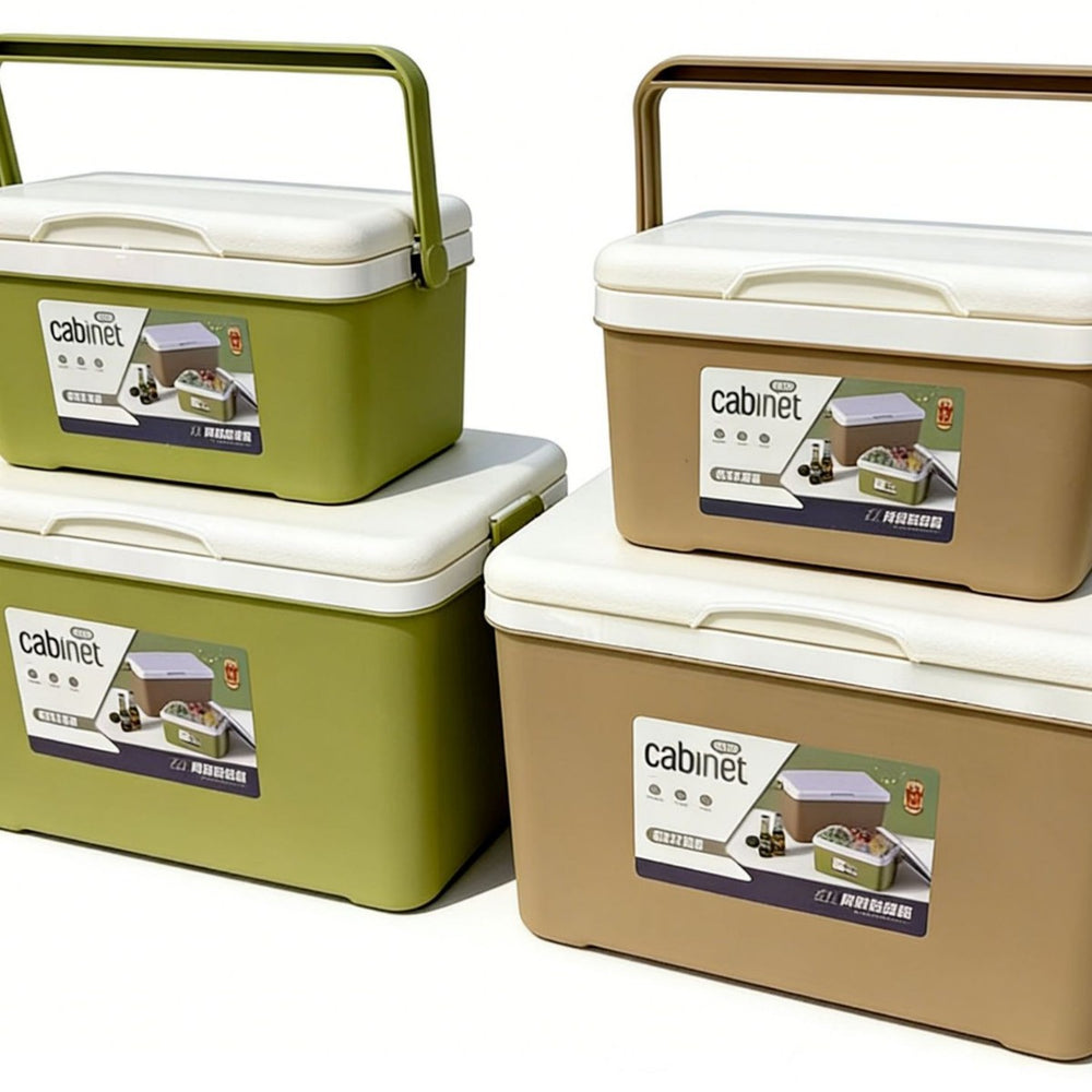 Outdoor camping cooler box ice bag refrigerator ice crystal block fresh-keeping box commercial vehicle car stall movable small refrigerator bucket