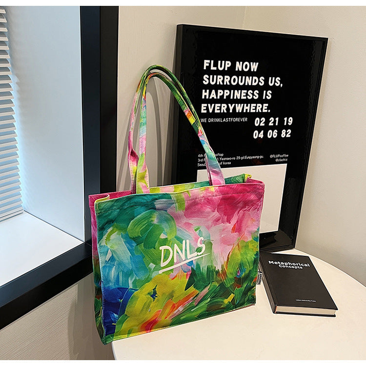 Cross-border fashion temperament high-end bag braided bag seaside vacation beach tote bag texture large-capacity messenger bag