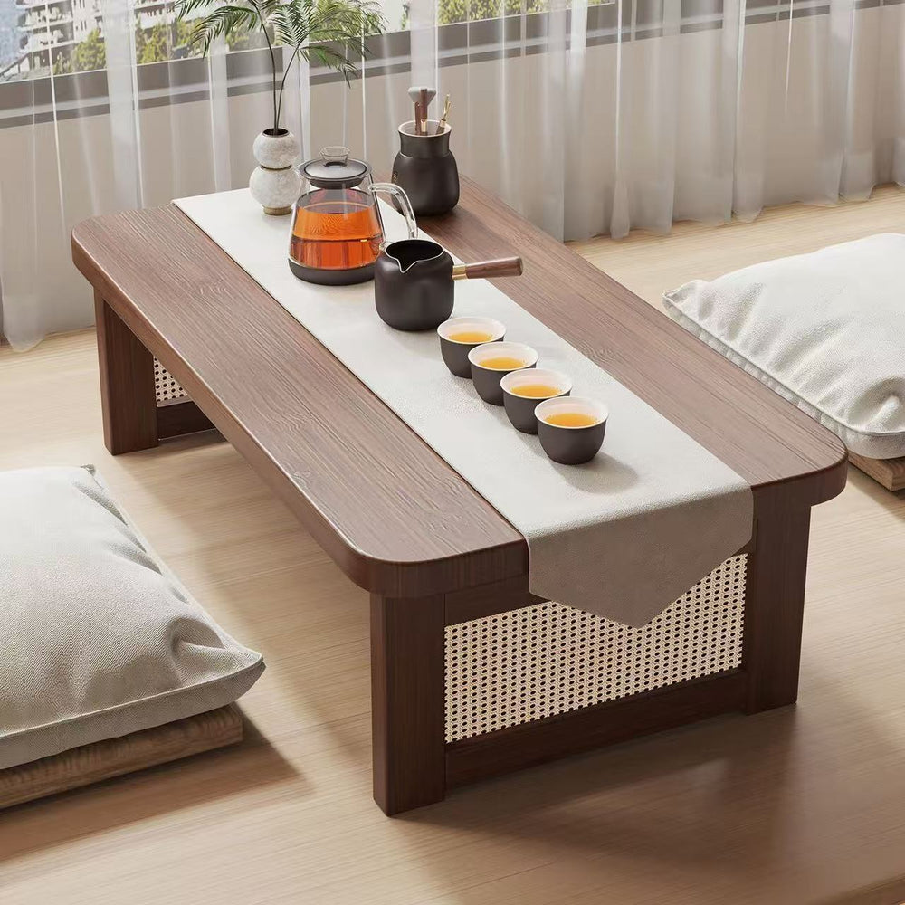 Japanese style bay window table tatami tea table kang table for home bed tea table coffee table balcony bay window small square table computer table