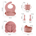 Soft pink 6-piece set (with ears)