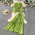 Commuting style classylong sleeves flower strap two-piece set female autum strap waist slimming lookhigh waistsuit skirt