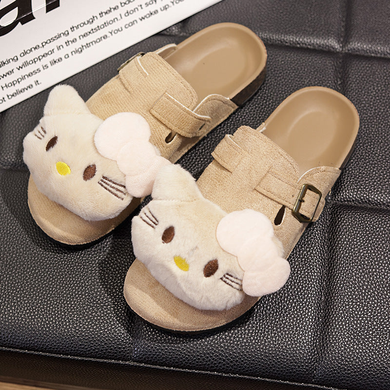 2026 spring/autumn women's birkenstock-style slippers, hello kitty slippers, soft sole cute lightweight indoor/outdoor slippers wholesale