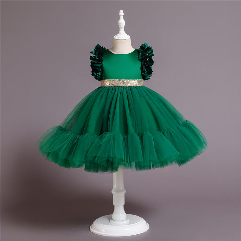 Ebay   girls' princess tutu dress, korean style children's wedding dress, cross-border kids' formal wear