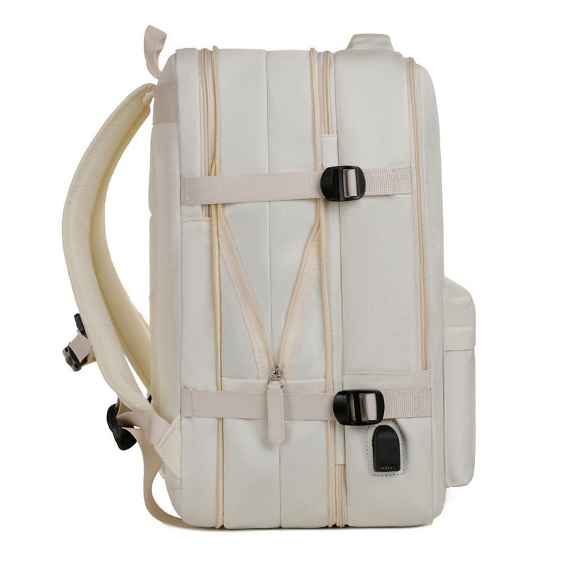 New Simple Business Backpack Large Capacity Lightweight Leisure Student School Bag Short Trip Travel Laptop Backpack