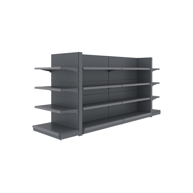 Convenience store shelves Supermarket shelves Display shelves All-iron multi-layer snack shelves Double-sided mid-island laminate Container wholesale