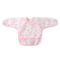 Kidslong sleeveswaterproof smock eating bib infant anti-dirty clothing food supplement apron children's painting waterproof rice pocket