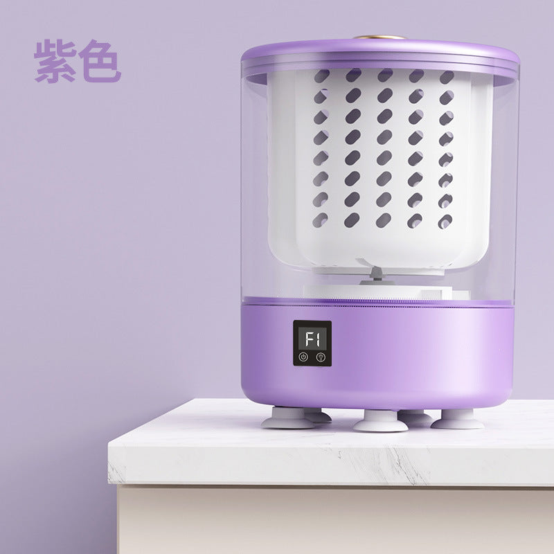 New mini washing machine - all-in-one, cordless, portable, perfect for underwear, socks, and small items - the ultimate laundry cup!