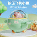 Dropshipping kids press boys and girls sliding car pull back cartoon airplane bus sedan toy car