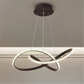 Circular clover pendant light - led restaurant minimalist modern living room dining table bedroom dining room creative bar lighting fixture