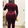 supply fall and winter new products heavy industry hot diamond beading   flannel long sleeves jumpsuit african women