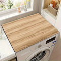 Wood grain diatom mud roller washing machine cover pad sun protection cover casual water-absorbent quick-drying dustproof pad refrigerator dustproof cover cloth