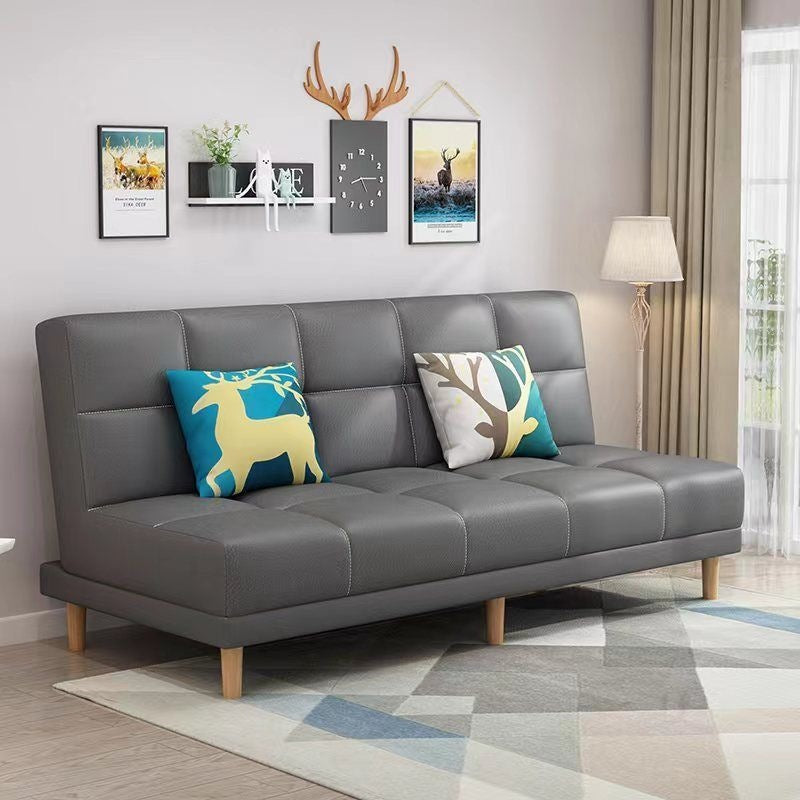 Modern chaise l-shaped sofa bed for small apartments - ready to ship, convertible two-in-one, double folding bed