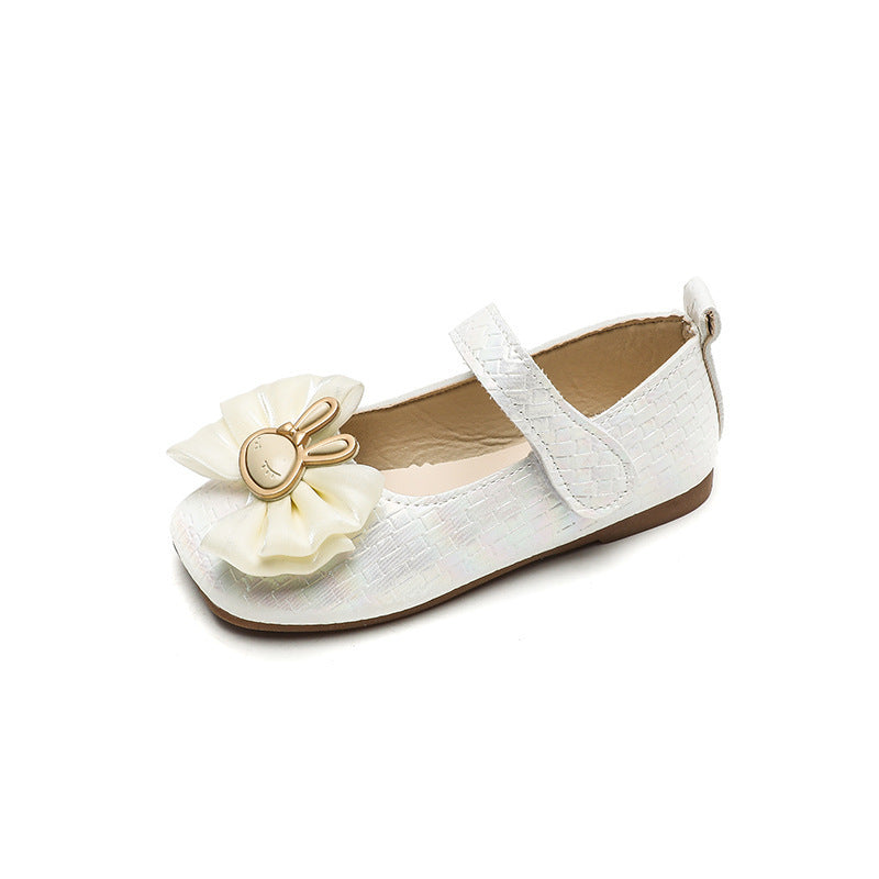 Girls' leather shoes -  spring new arrivals: versatile and stylish princess shoes for little girls, perfect for spring and autumn