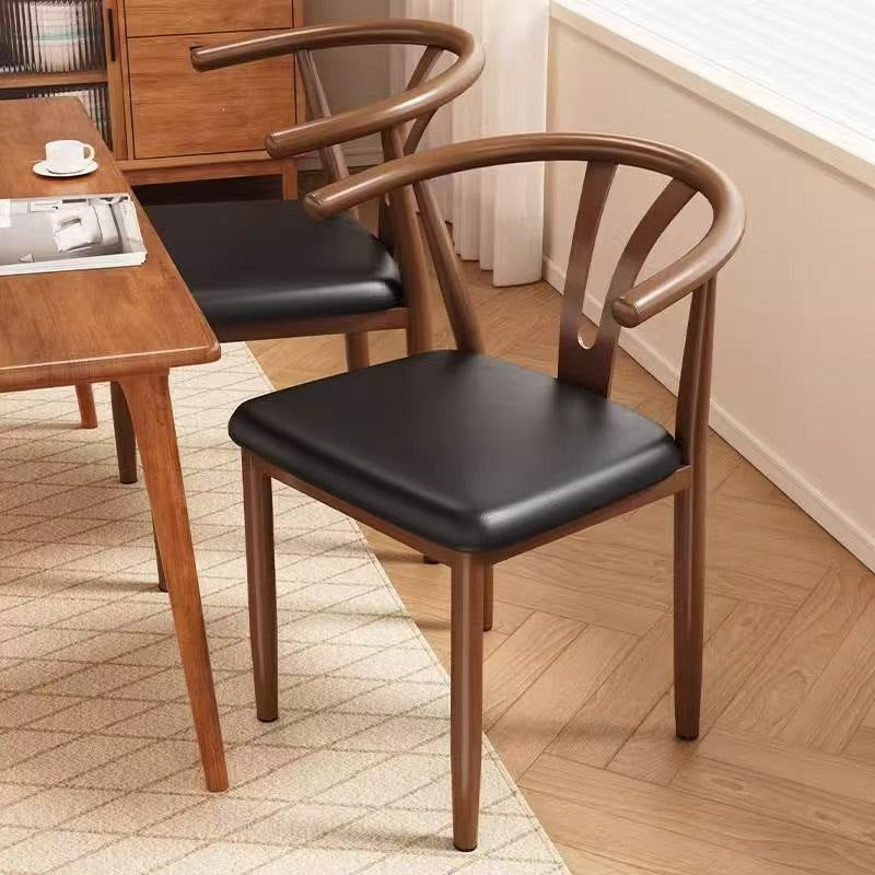 Taishi chair back chair for home dining chair modern casual commercial dining table horn restaurant stool backrest iron tea chair