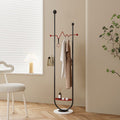 Scandinavianaccessible luxury marble bottom base simplefor home coat rack movable floor-standing living room bedroom clothes drying rack