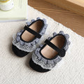 Autumn new arrivals: korean style girls' fashionable flats with lace, soft sole, bow detail, and closed toe – princess shoes