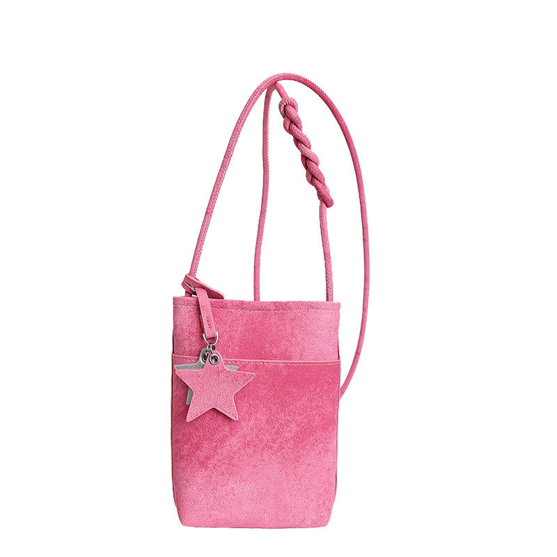 2026 spring/summer new arrival: minimalist & versatile crossbody bag - women's ins style star charm phone bag & coin purse